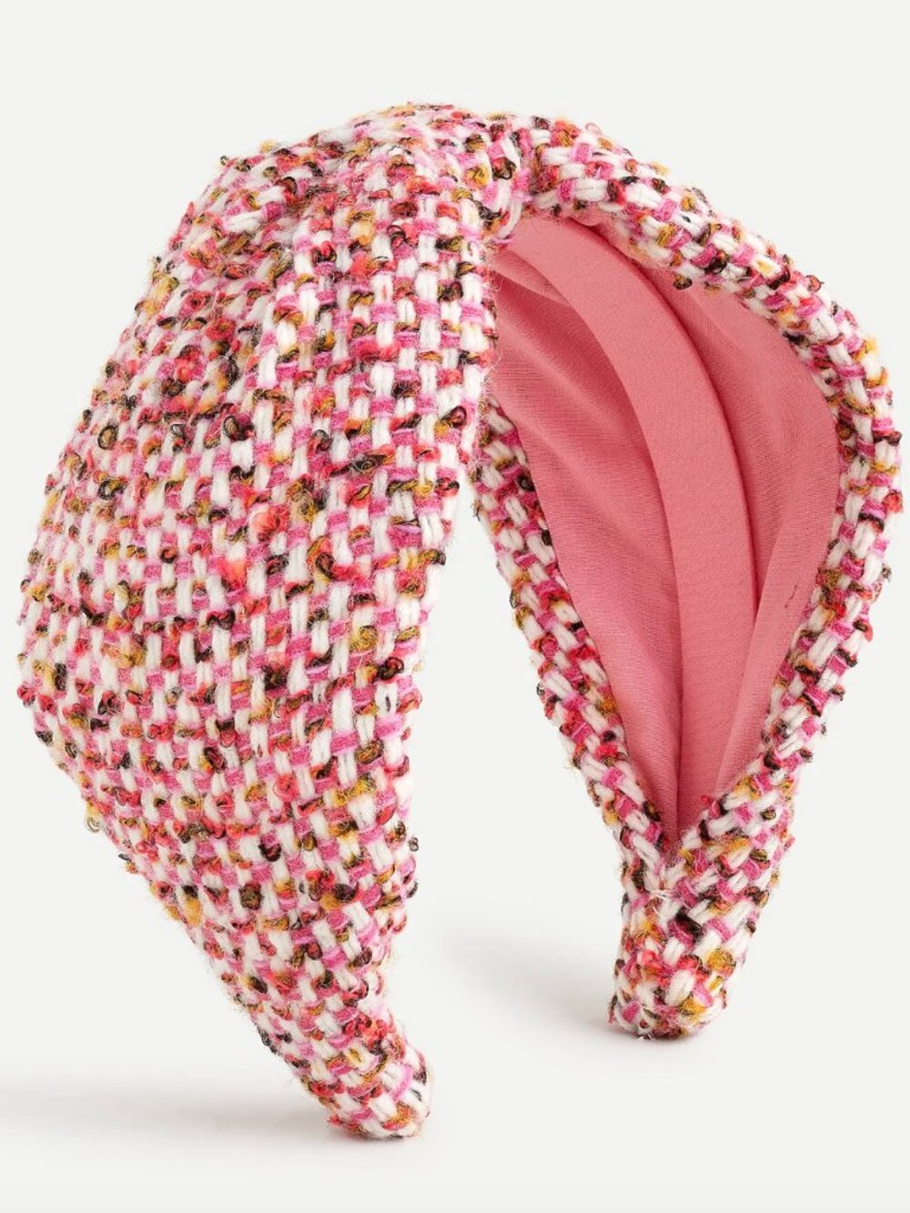 NEW J.Crew Woven Pink Tweed Knotted Headband – Blair Waldorf Vibe